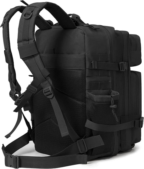 QT&QY Military Tactical Backpack for Men, 25L/35L/45L Molle Daypack, Bug Out Bag with Bottle Holder