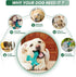 Dog Chew Toys for Aggressive Chewers, Indestructible Bones Toy, Durable Natural Rubber Cleaning Toothbrush Toys