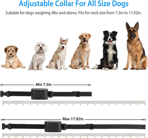 Electric Dog Fence System, Covers up to 1.2 Acre, 2 Adjustable Waterproof Collars with 984 Feet Wire for All Dog Sizes