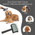 Large Slicker Brush for Dogs & Cats, Extra Long Pin Shedding Brush for Long Haired Pets, 25mm (1"), Black