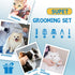 Supet Dog Grooming Hammock for Small Dogs and Cats, Coral Blue, Relaxation Restraint for Nail Trimming