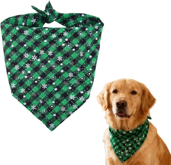YangQian Christmas Bandana Dog Scarf Large Medium Small Dog Kerchief Bandana Holidays Triangle