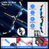 VATOS 2 Pack Bow and Arrow Toy - Light Up Archery Toy with Cup Suction Target & Dart Board for Indoor Outdoor Activity