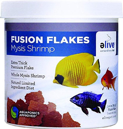 Elive 1 Piece Fusion Flake Mysis Shrimp, 3 oz/500ml