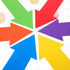 Douaowoc 12 Pack 15 Inch (6 Colorful Arrow Spot Marker, Non-Slip Directional Arrow Floor Marker Safe Road Instructions