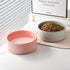 6'' Ceramic Dog Bowl - 30Oz Classic Dog Food and Water Bowl for Small and Medium Dogs, Heavy Duty Non-Slip Dish, Grey