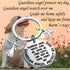 MYOSPARK Guardian Angel Protect My Dog Pet Protection Stainless Steel Pendant Collar Charm