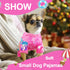 Dog Pajamas for Small Medium Dogs, Cute Summer Clothes, Soft Stretchy Puppy Jammies Outfit (Pink, Large)