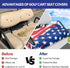 Golf Cart Seat Cover, 100% Microfiber Golf Cart Seat Towel Blanket for All 2-Seater Carts (USA Flag)