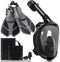 Viginsul Mask Fins Snorkeling Gear for Adults, Full Face Snorkel Mask &