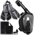 Viginsul Mask Fins Snorkeling Gear for Adults, Full Face Snorkel Mask &