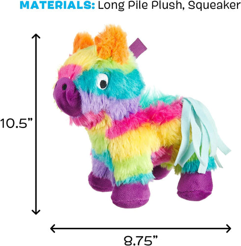 Barkbox Plush Squeaky Dog Toys - Chew Toys for Large Dogs (Full O' Fluff Piñata)