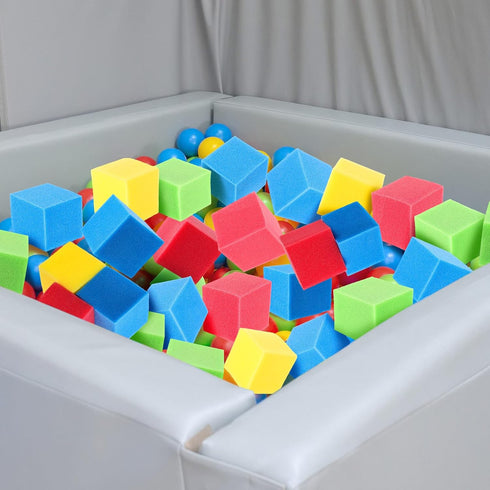 VioraWhite 3.1 3.1 3.1 Inch Foam Pit Cubes Blocks x x Colorful Flame Retardant Educational Autistic Building Blocks