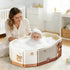 Genrico 75x45cm Portable Folding Bathtub Shower Pool with Drain Plug for Kids Girls Cats Dogs Apartment Farm Travel