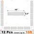Nuanchu 12 Pieces Cat Repellent Outdoor Mat, Spiked Deterrent Pet Mat for Outdoor Garden Window Sofa
