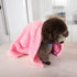MACEVIA Fluffy Fleece Dog Blankets, Warm Soft Fuzzy Blankets for Small, Medium, Large Dogs (24x29 Inch, Pink)