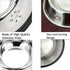 YUDANSI 2 Stainless Steel Dog Bowls with Rubber Base, Small and Medium Pet Feeder Bowls