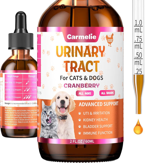 Cat & Dog Urinary Tract Support Drops with Cranberry Kidney & Bladder