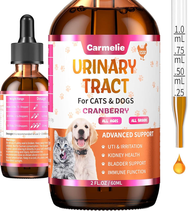 Cat & Dog Urinary Tract Support Drops with Cranberry Kidney & Bladder