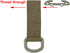 Tactical Gear Molle Clip D Ring Hook T-Mount Bar, Hanging Plastic Carabiner Glove Clip, Key Holder Battle Belt