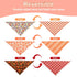 Agroon 3PCS, 6 Thanksgiving Dog Bandanas XLarge Pattern Fall Scarf for Boy and Girl, Pumpkin Leaves Rugby Triangle