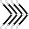 4 Pieces No Tangle Dog Leash Couplers Black Double Clip Leash for Dogs, Heavy Duty Nylon Leash Splitter for Large Dogs