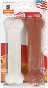 Nylabone Original Bone Power Chew Toy for Dogs, Medium 2 Pack - Durable for Aggressive Chewers, Bacon & Chicken Flavor