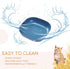 Cat Food Bowl Set, 6 inch Wide Shallow Bowls for Relief Whisker Fatigue, Flat Pet Feeding Dish for Cats (4PCS)