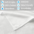 (2PC, 16"x43") 100% White Workout Towels for Gym - Cotton, Breathable, Soft & Absorb - Sweat Towel for Men & Women