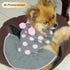 KYEESE Turtleneck Dog Sweater Dress for Small Dogs, Polka Dot Knit Pullover with Leash Hole, Warm Pet Sweater