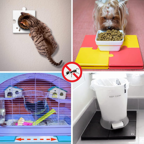Ant Proof Food Dish, Ant Proof Dog Cat Pet Bowl, Desktop Plant Pots and Bins No Chemical No Need Fill Water