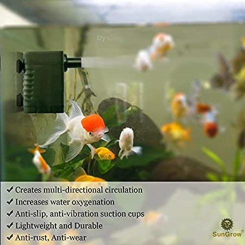 SunGrow 55 GPH 3W Small Submersible Water Pump for Cat & Dog Water Bowls, Fountains, Aquariums