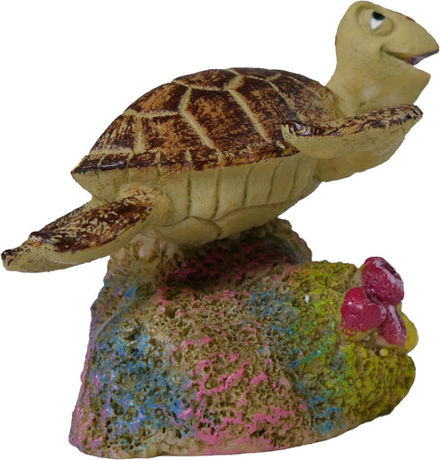 Penn-Plax Finding Nemo Resin Ornament, Crush, 3" x 2.5" x 2.5" for Aquarium Decor