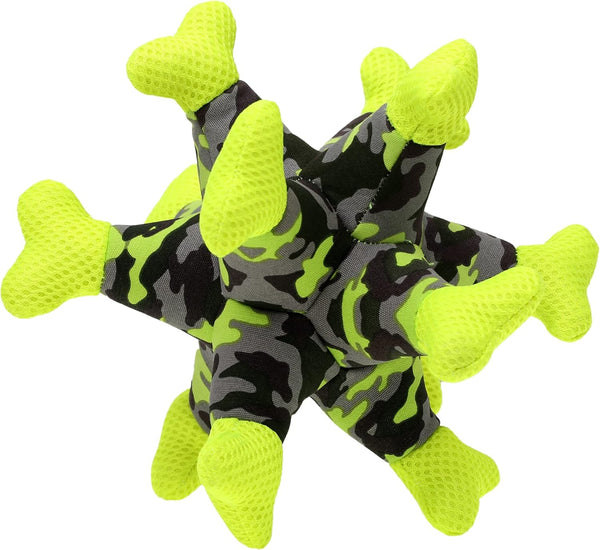 Dog Chew Squeaky Toys - Tug of War Stuffed Jack Bone Toy with Squeakers, Durable Interactive Toy for All Dog Sizes,
