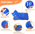 2XL) SlowTon Dog Bathrobe Drying Coat Super Absorbent Microfiber Towel Wrap with Adjustable Collar & Belly Strap, Fast