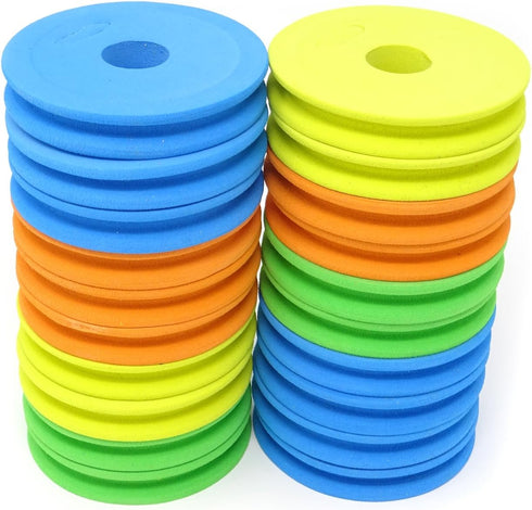 Honbay 20PCS Round Fishing Line Foam Spools, 68mm/2.68inch Storage Holders, Rigs & Hooks Boards, Random Colors