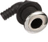 Seachoice 90-Degree Thru-Hull Connector, Fits 3/4 In. ID Hose, 1-3/8 In. Max Hull, White
