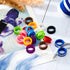 20 Pieces Scissors Finger Rings, Rubber Finger Rings for Pet Hair Shears and Grooming Scissors