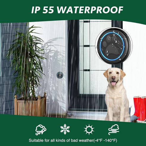 Yoiilifee 1000 IP65 60 (1Button) Dog Door Bell for Potty Training, Smart Wireless Doggie Doorbell to Go Outside, Feet