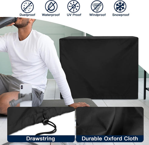 Xxerciz Dumbbell Rack Cover, Dust Cover for Marcy and Cap Barbell Two Tier Dumbbell Rack, Portable Case