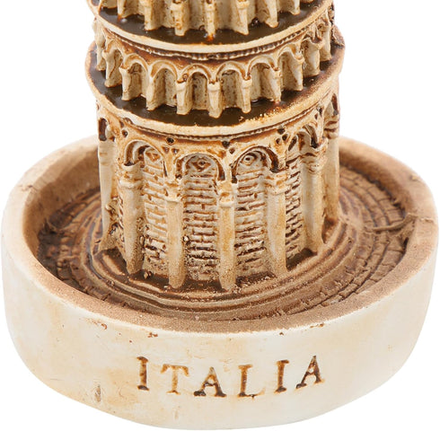 Leaning Tower of Pisa Model, Italy Ornament, Aquarium Landscape Ornament, Fish Tank Cave Architecture Building Models,