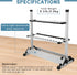 Fishing Rod Rack, Portable Fishing Rod Organizer for 12 or 24 Rods, Aluminum Alloy Holder (24 Rods Rack)