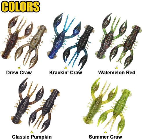 Ned Rig Kit with Finesse Baits, Soft Plastic Worms Fishing Lure for Bass Stick Swimbait Minnow Crawfish