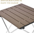 Grope Portable Camping Table with Aluminum Table Top, Folding Beach Table Easy to Carry, Prefect for Outdoor, Picnic