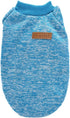 Pet Dog Classic Knitwear Sweater - Warm Winter Puppy Pet Coat - Soft Sweater Clothing for Small Dogs (XXS, Light Blue)