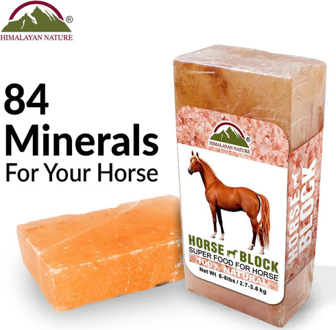 100% 6 LBS, Pack 2 Licking Salt for Horse, Pure Himalayan Pink Salt Chunks, Animal Feed Salt Chunks, Horse Salt Licks