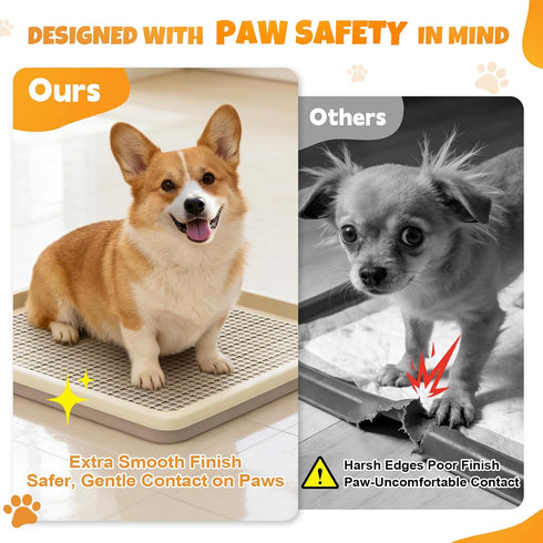 22 22 Inches Dog Pee Pad Holder for Small and Medium Dogs, Two-Layer Mesh Dog Potty Tray, Indoor Puppy Pad Holder