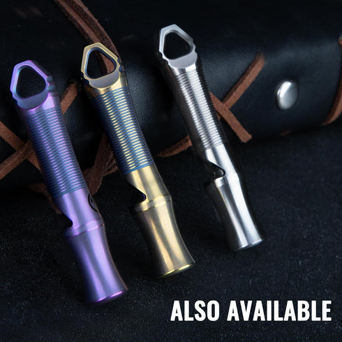 TACRAY Ultra-Loud Titanium Whistle, 120+ dB for Emergency Survival, Hiking, Outdoor Safety