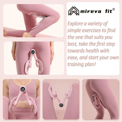 Mireva Fit Counter Pelvic and Thigh Trainer | Women's Pelvic Floor Exercise Devices Trainer | Kegel Exerciser, Thigh
