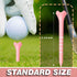 Pink White Plastic Golf Tees - Size 2-3/4 inch, Pack of 60, Perfect Funny Gift for Any Golf Fan